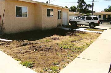 Before lawn installation