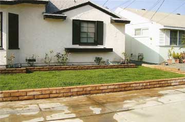 After lawn installation