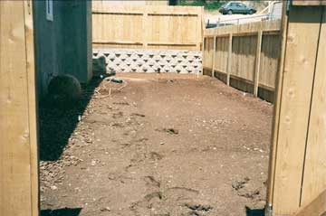 Before lawn installation