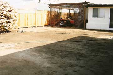 After lawn installation